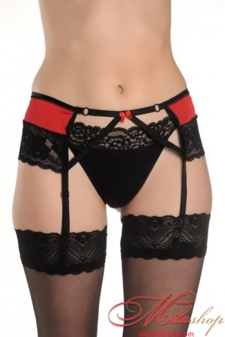 Мереживний пояс для панчох 406 Oro